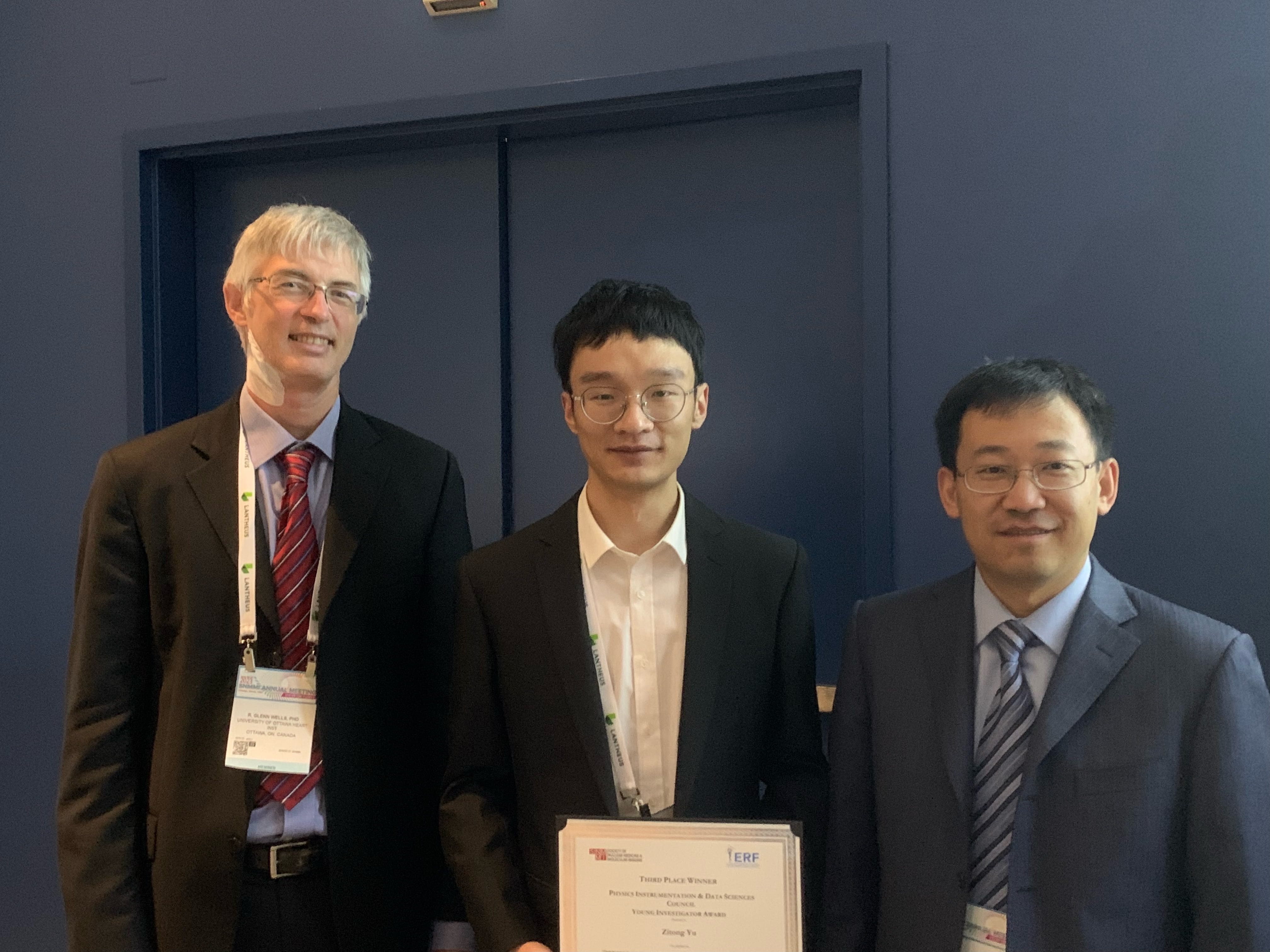 Zitong receives Young Investigator award at SNMMI 2023 Annual Meeting